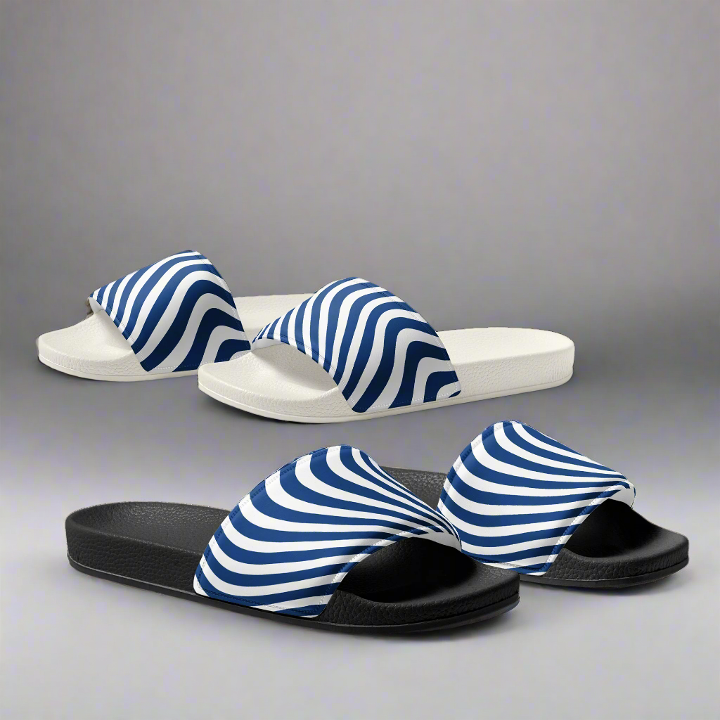 Blue Wave Womens Sliders