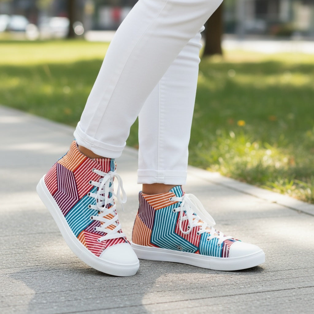 Funky – Comfortable High-Top Canvas Shoes