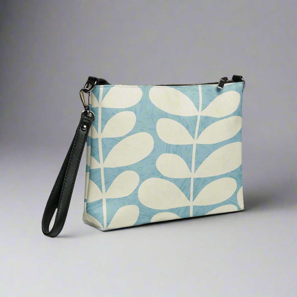 Leaf Print Crossbody Bag