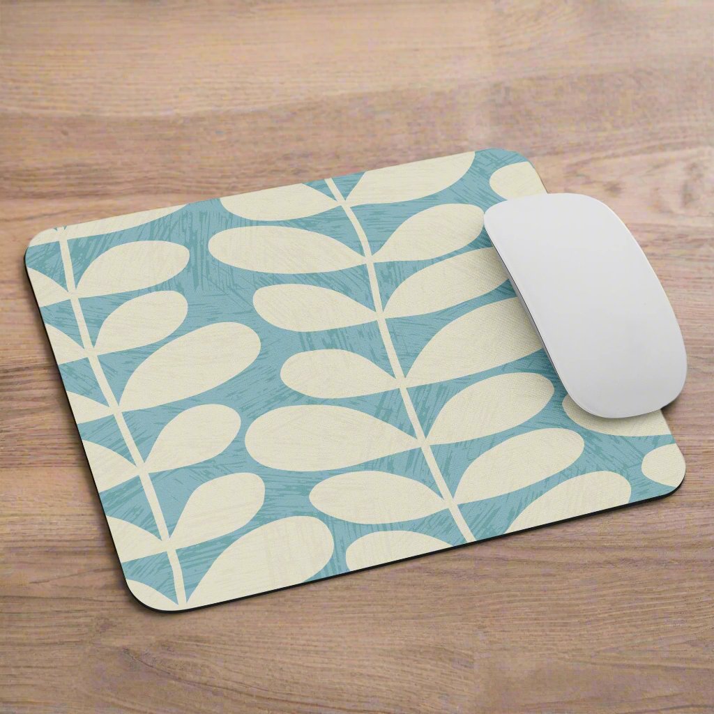 Leaf print mouse-pad