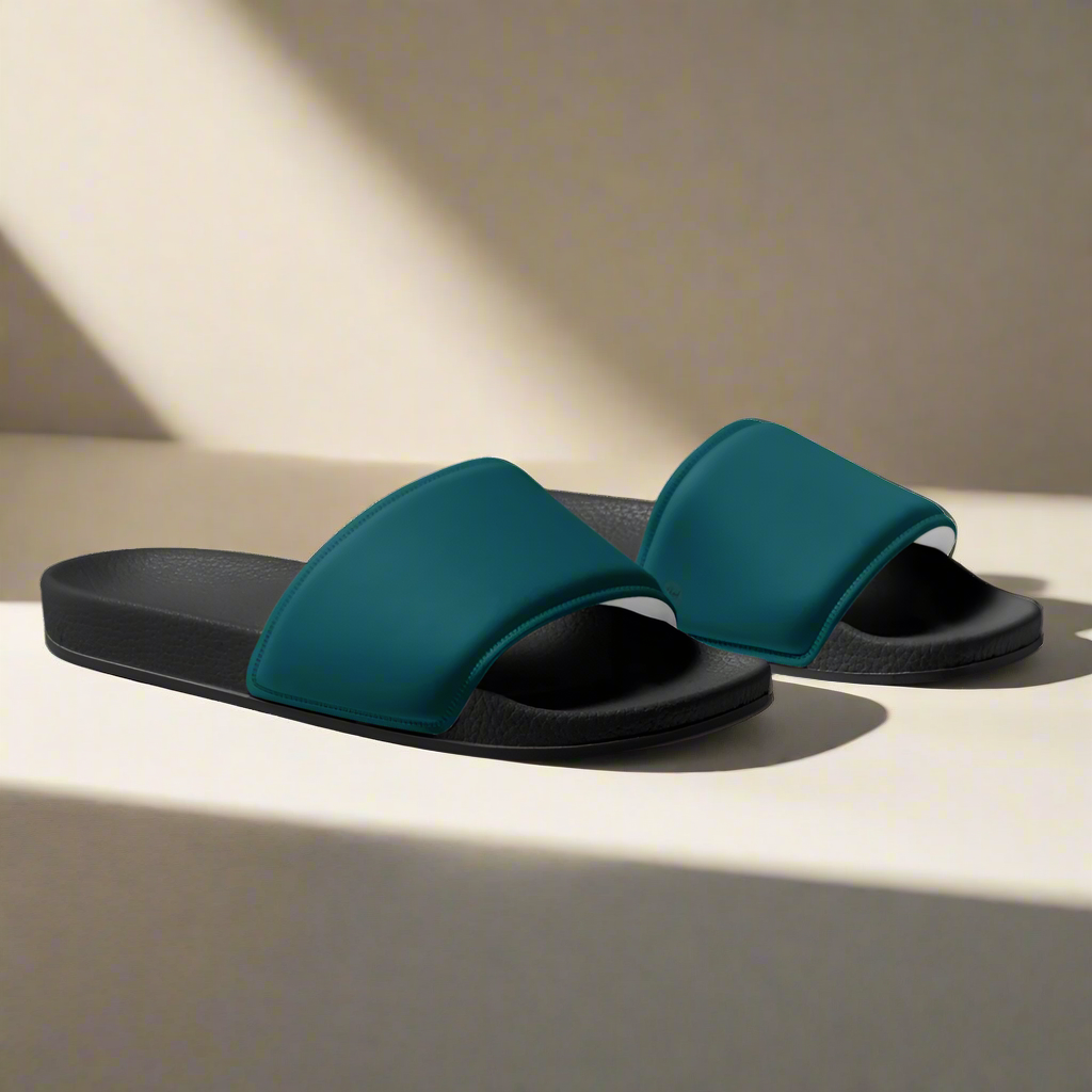 Mens Blue Slides