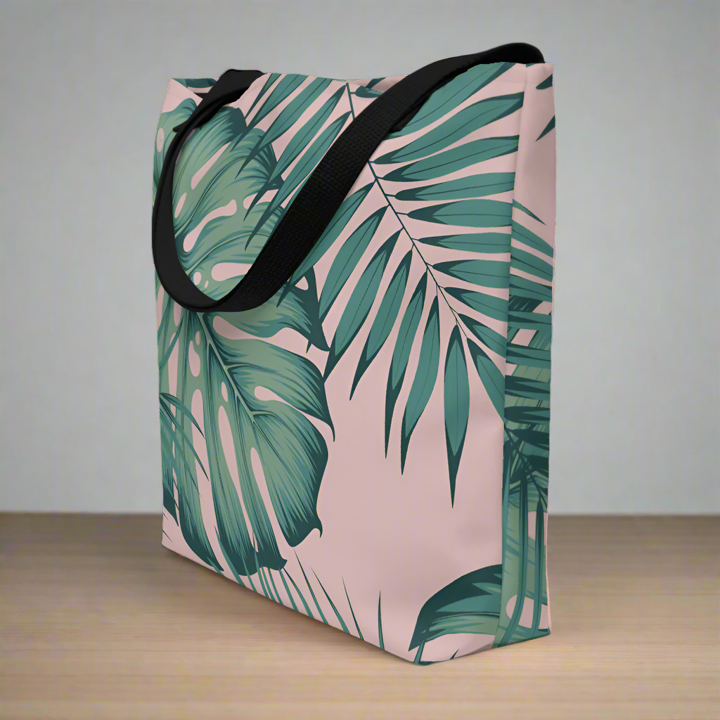 Palm Leaf Large Tote Bag 