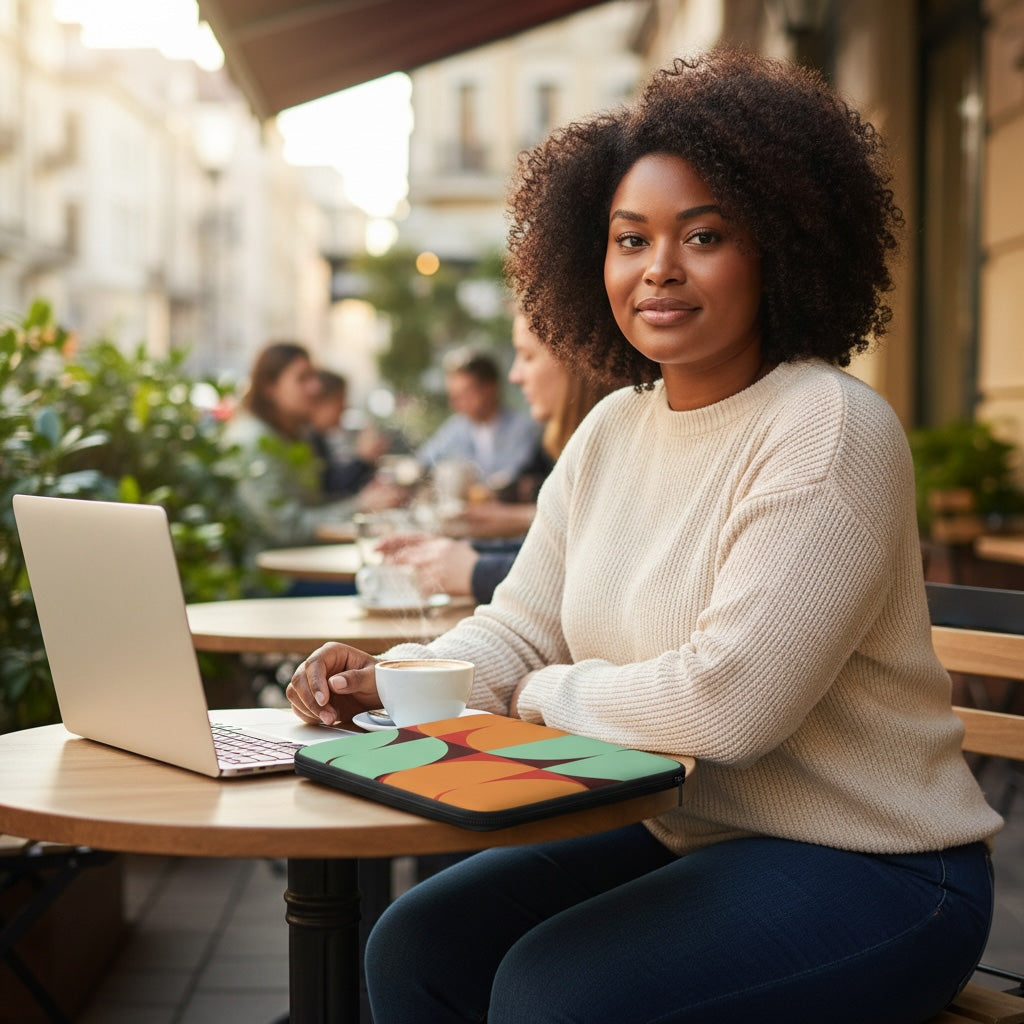 Semi circle laptop sleeve