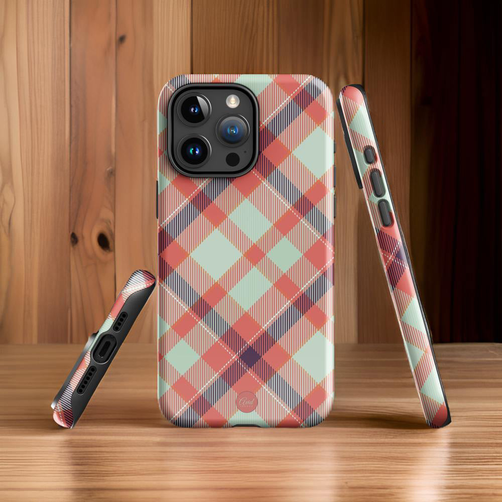 Tartan patterned iPhone Case