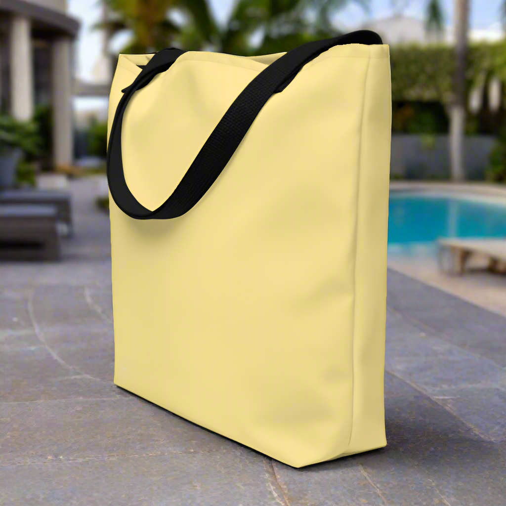 Vis Vis Yellow Large Tote Bag 