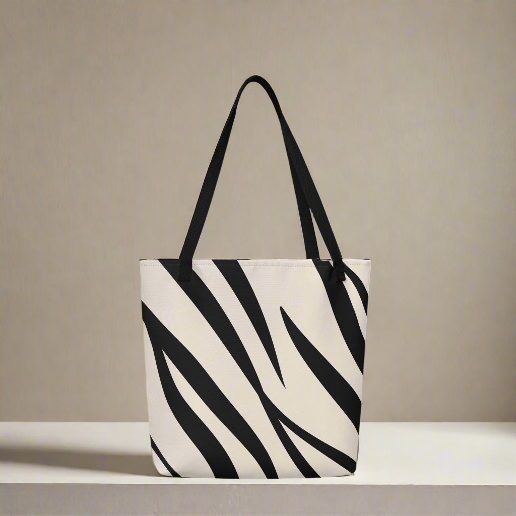 Zebra Large Tote Bag 