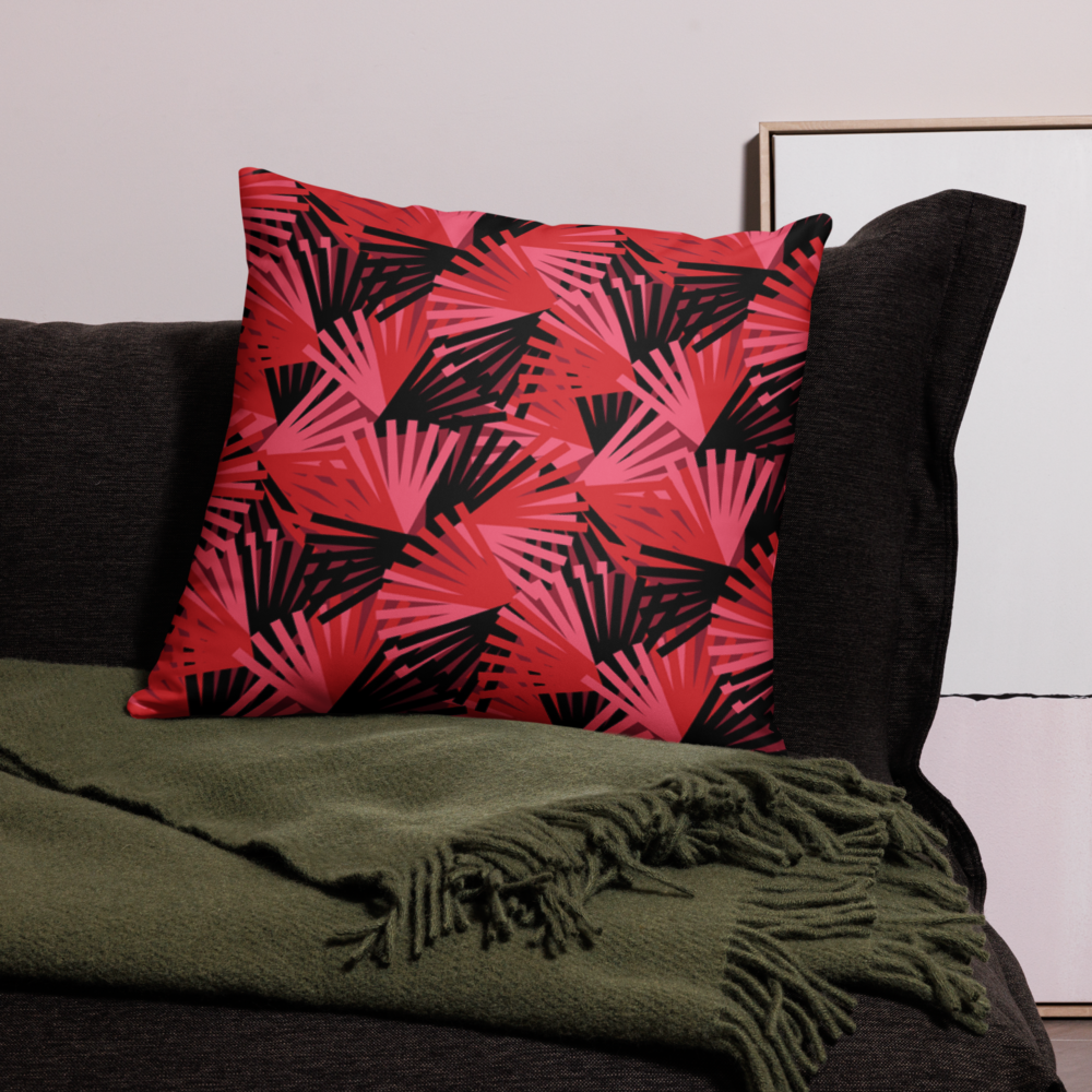 Red Fan - Pillow Case