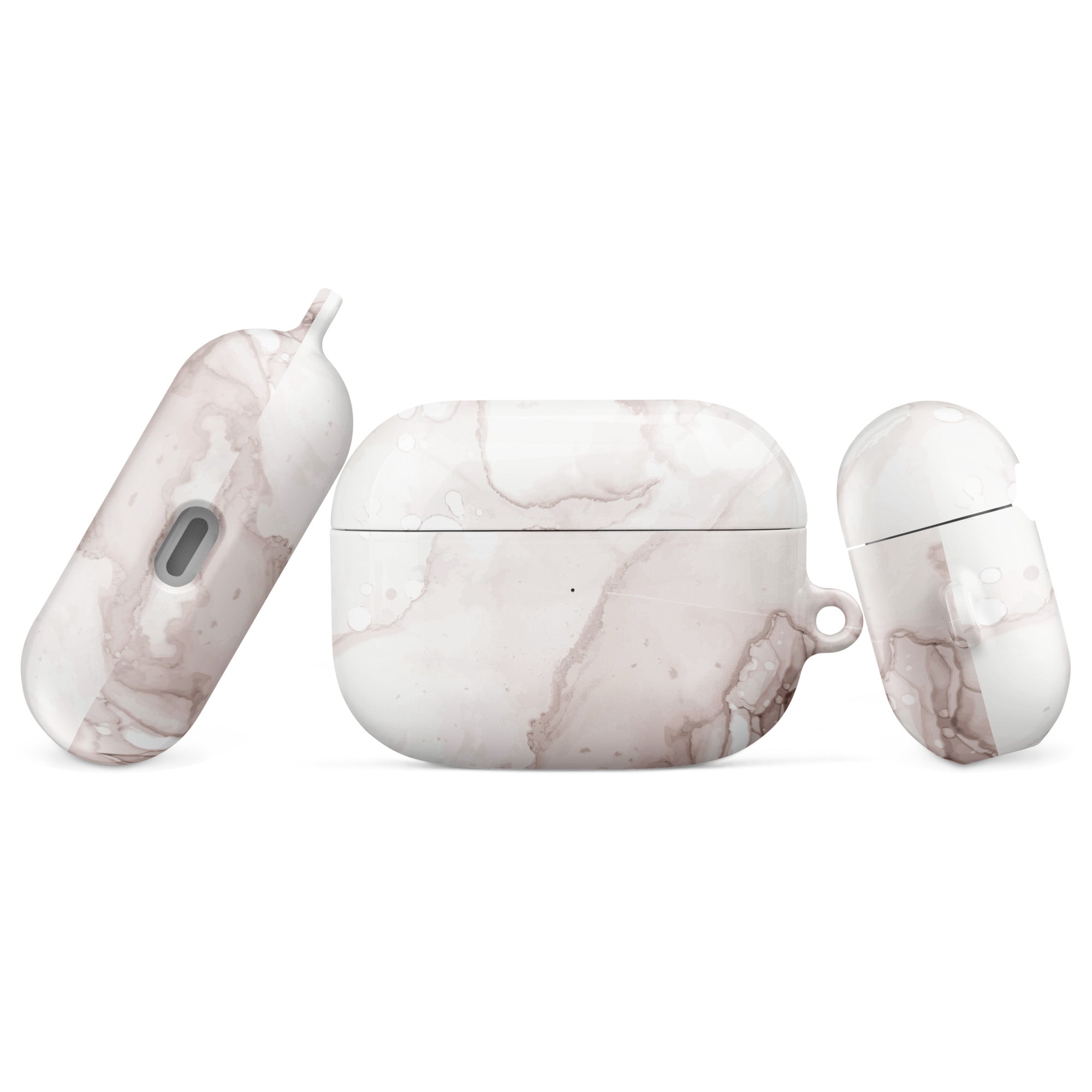 Marble-patterned airpod case 