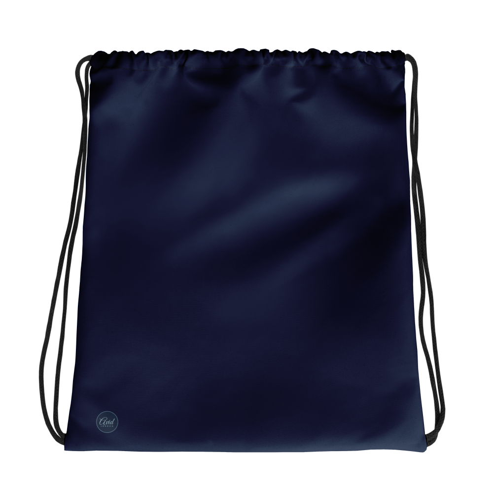 Navy - Drawstring bag