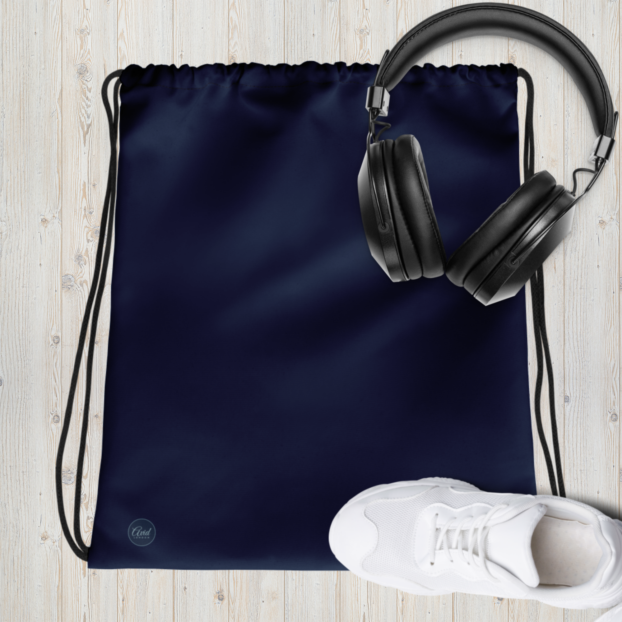 Navy - Drawstring bag