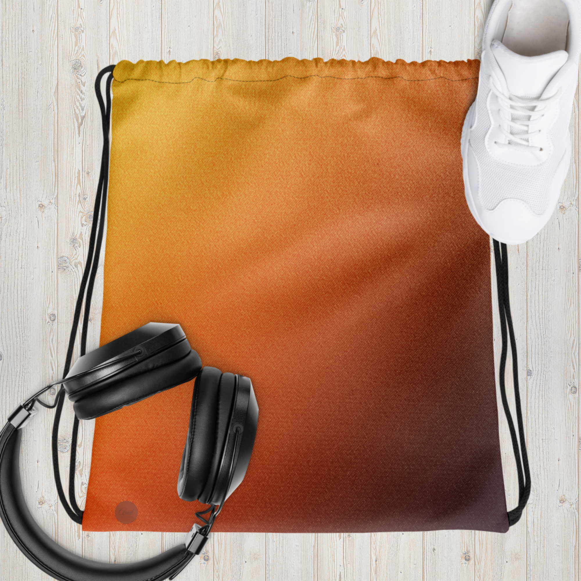 Orange Fade - Drawstring bag