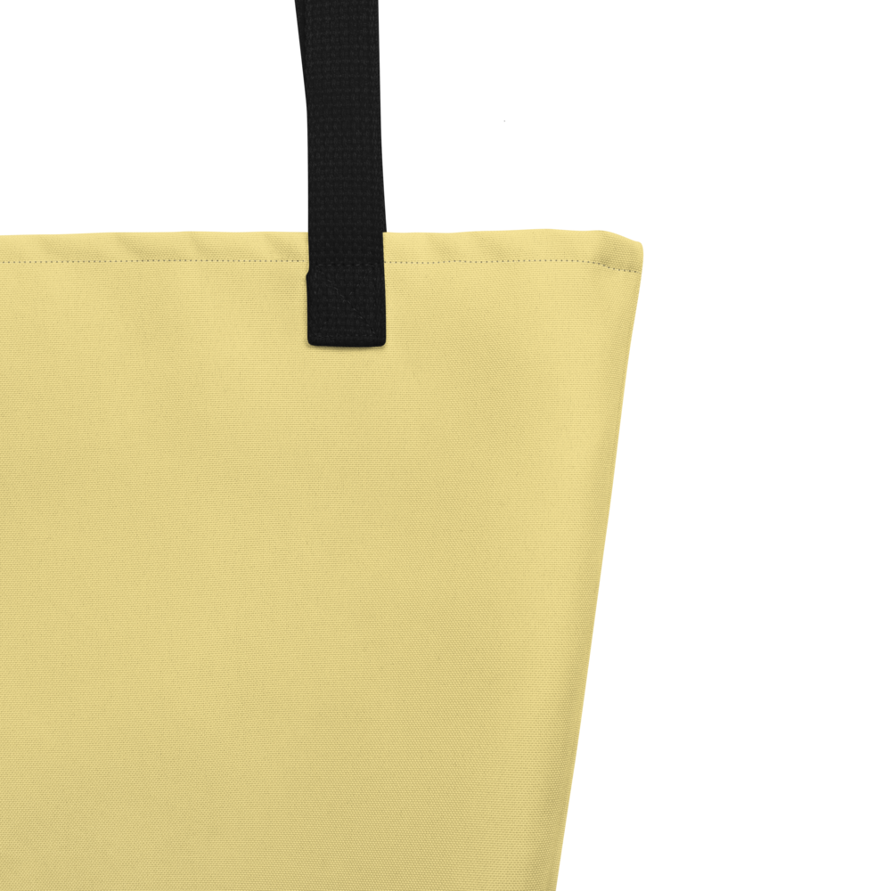 Vis Vis Yellow - Large Tote Bag