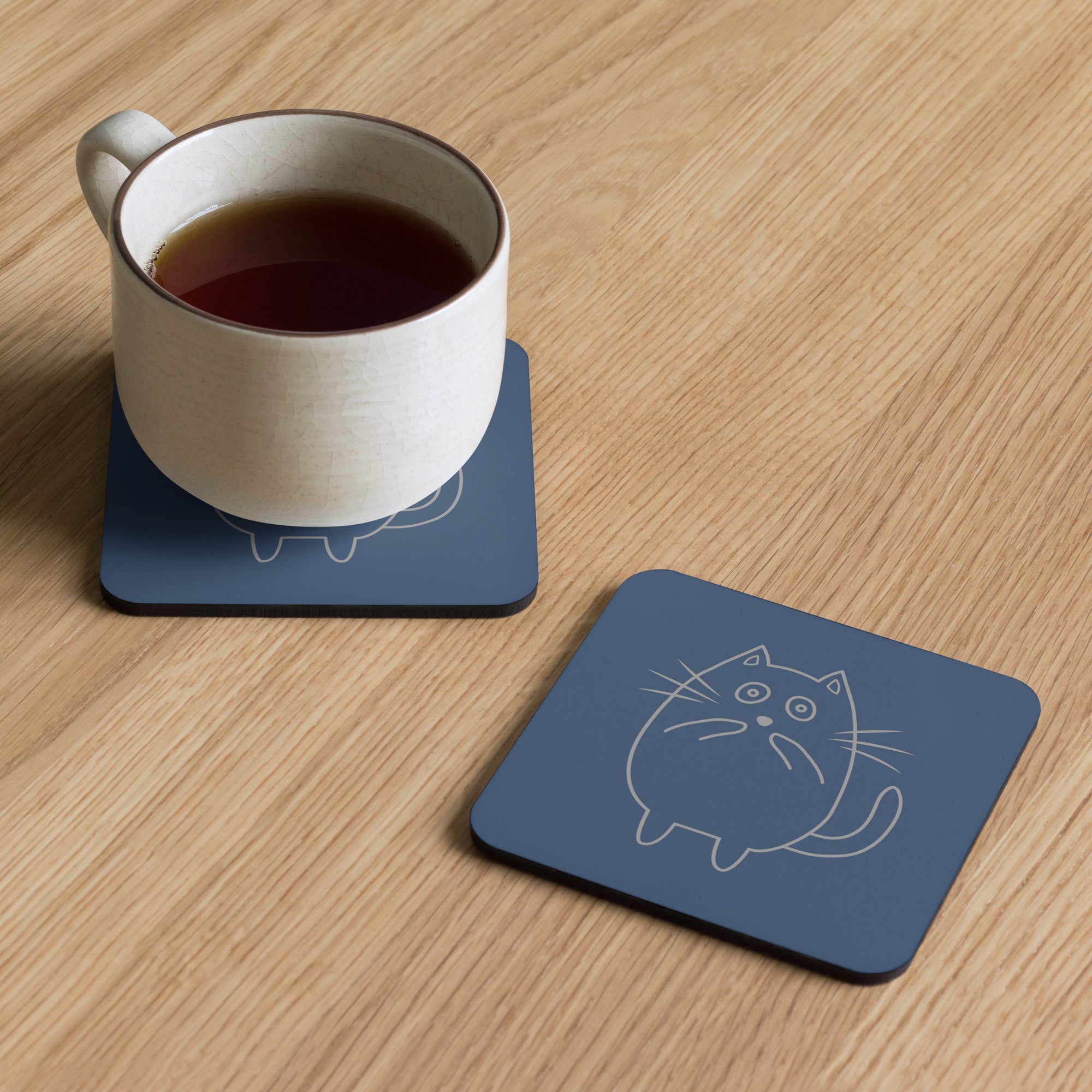 Sorry Cat - Cork-back coaster