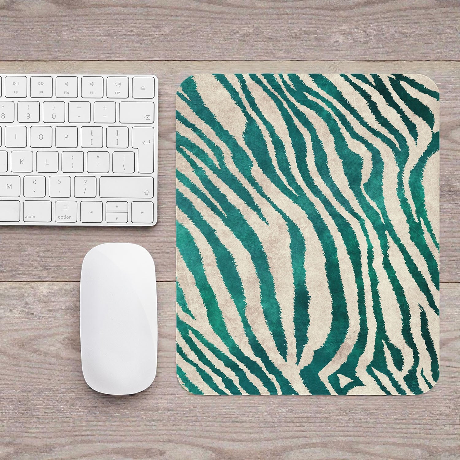 Green Zebra Mousepad