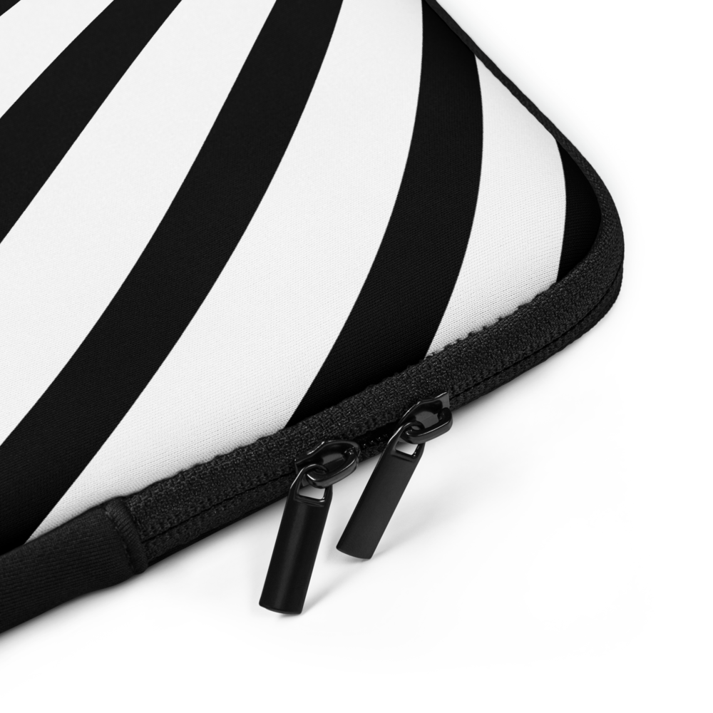 Black & White Waves - Laptop Sleeve