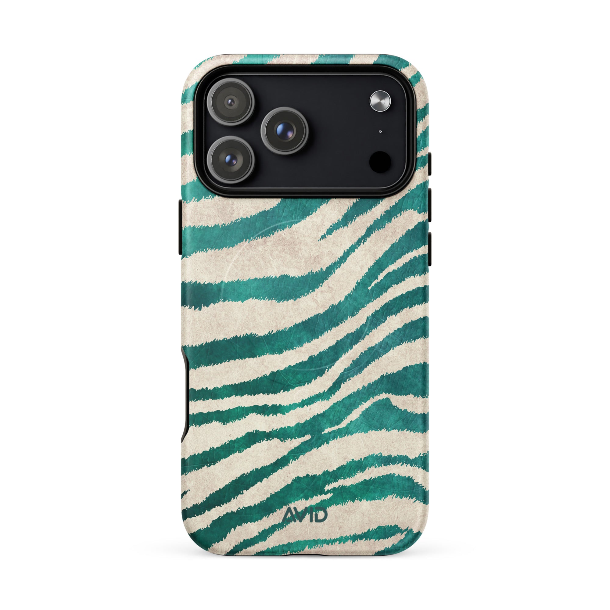 Green Zebra iPhone MagSafe case – matte finish