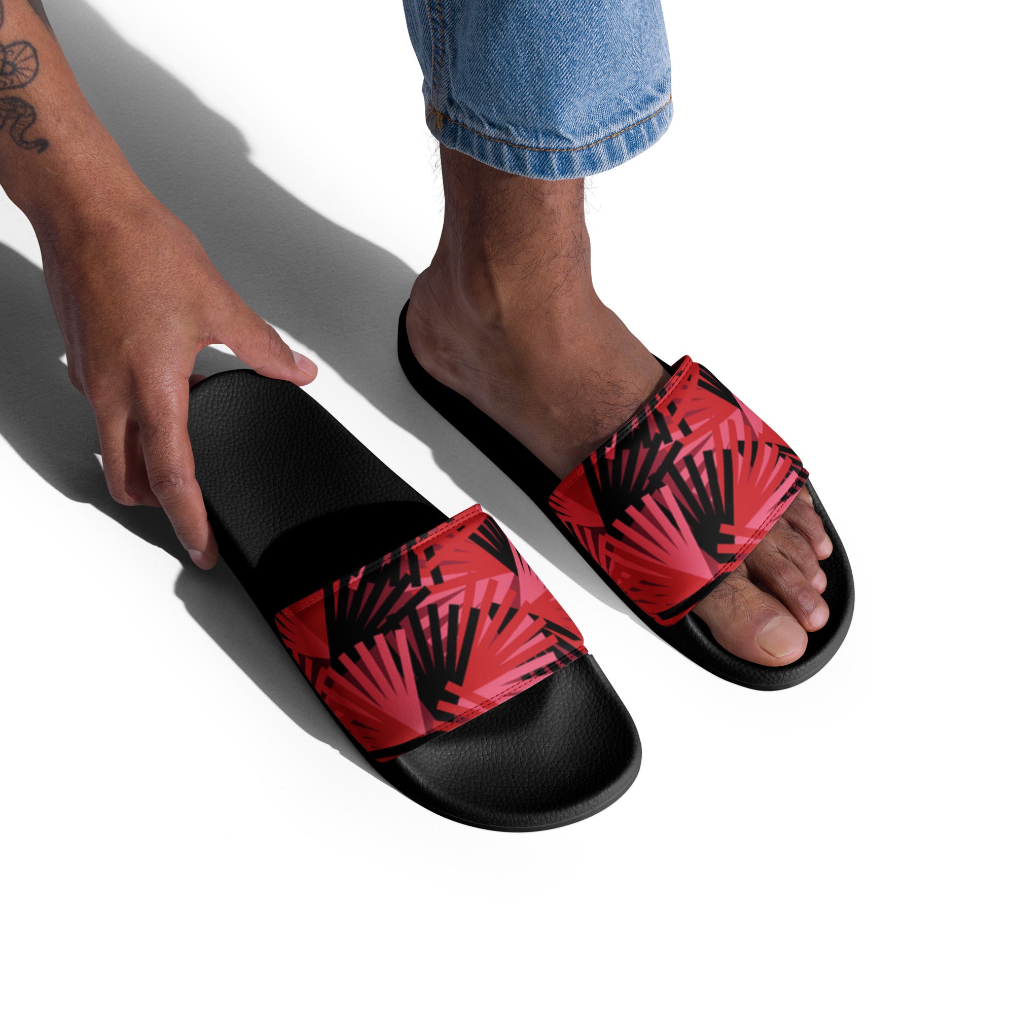 Red Fan - Men’s slides