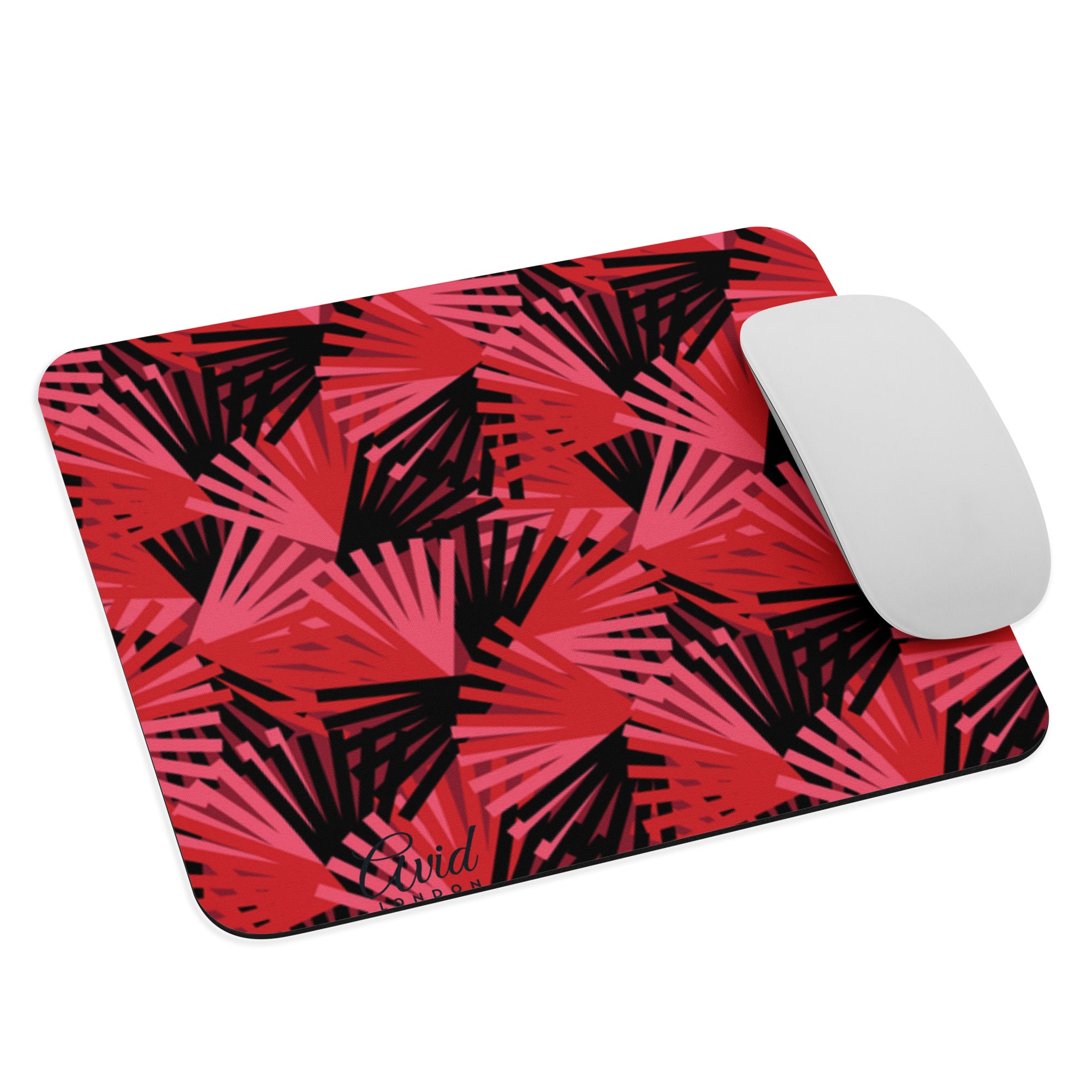 Red Fan Mouse pad