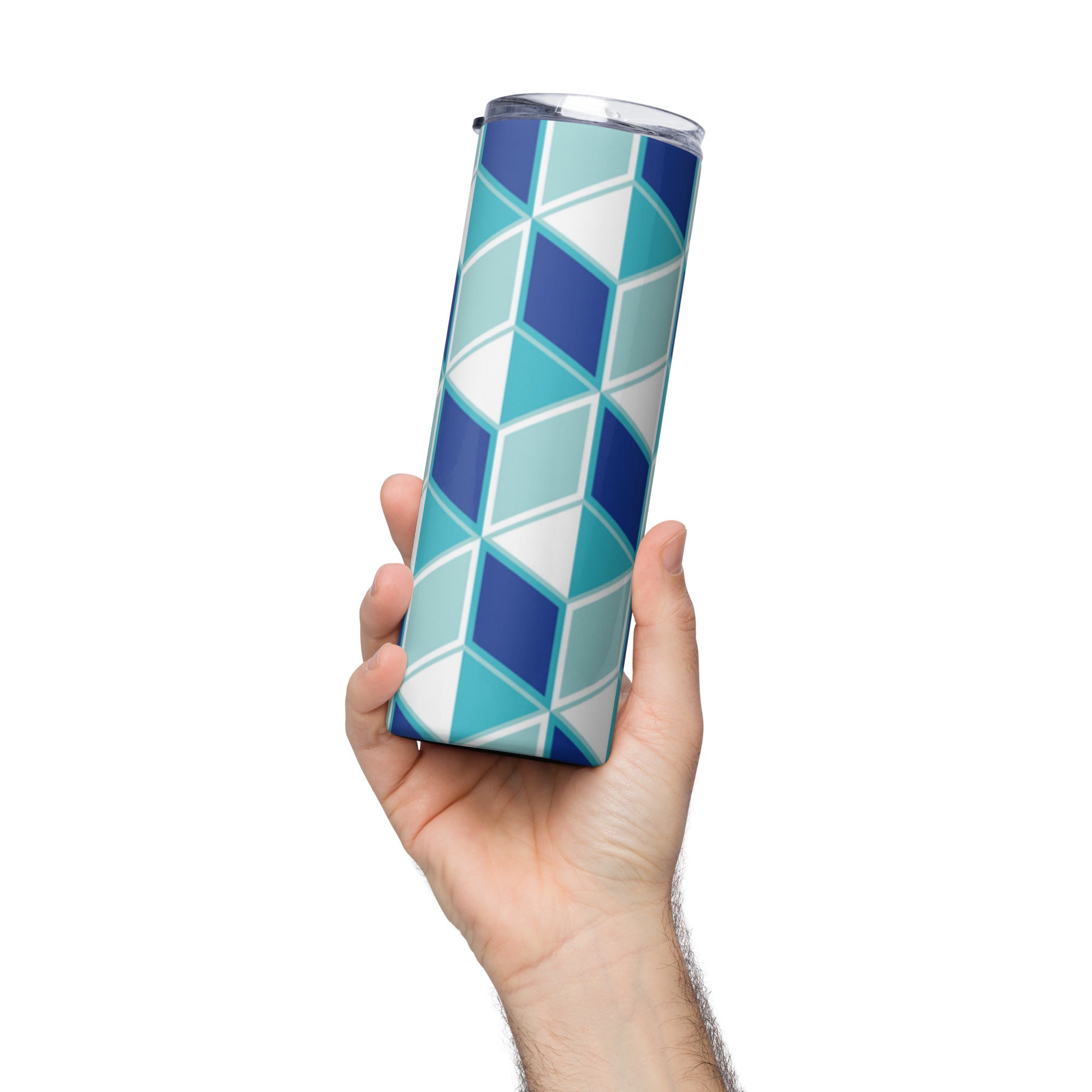 Blue Square - Stainless steel tumbler