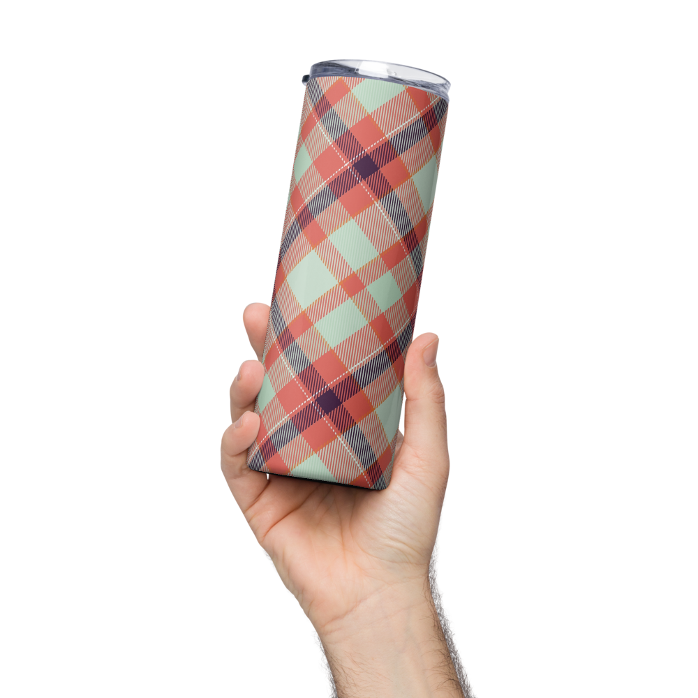 Tartan - Stainless steel tumbler