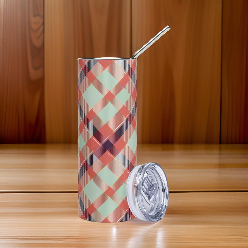 Tartan - Stainless steel tumbler