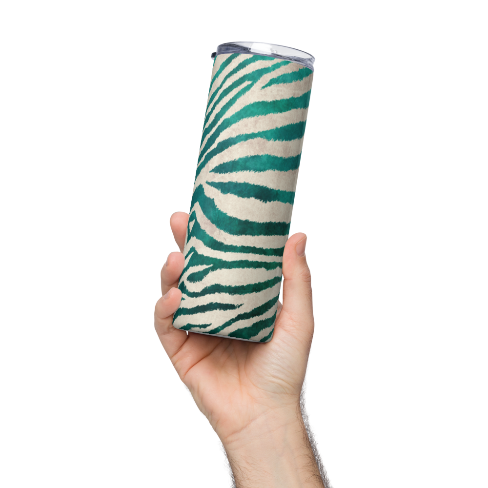 Green Zebra Stainless steel tumbler