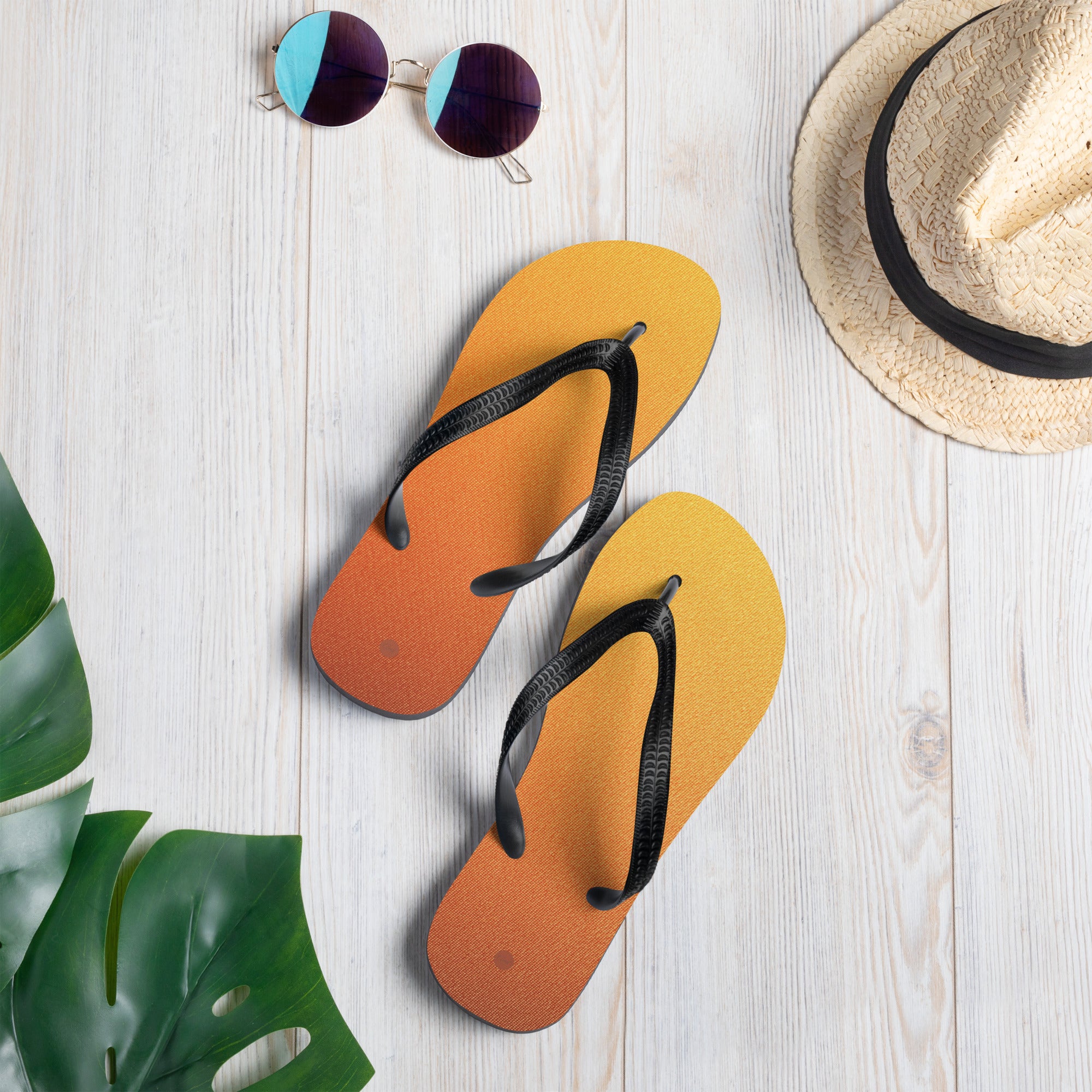 Orange Fade - Flip-Flops