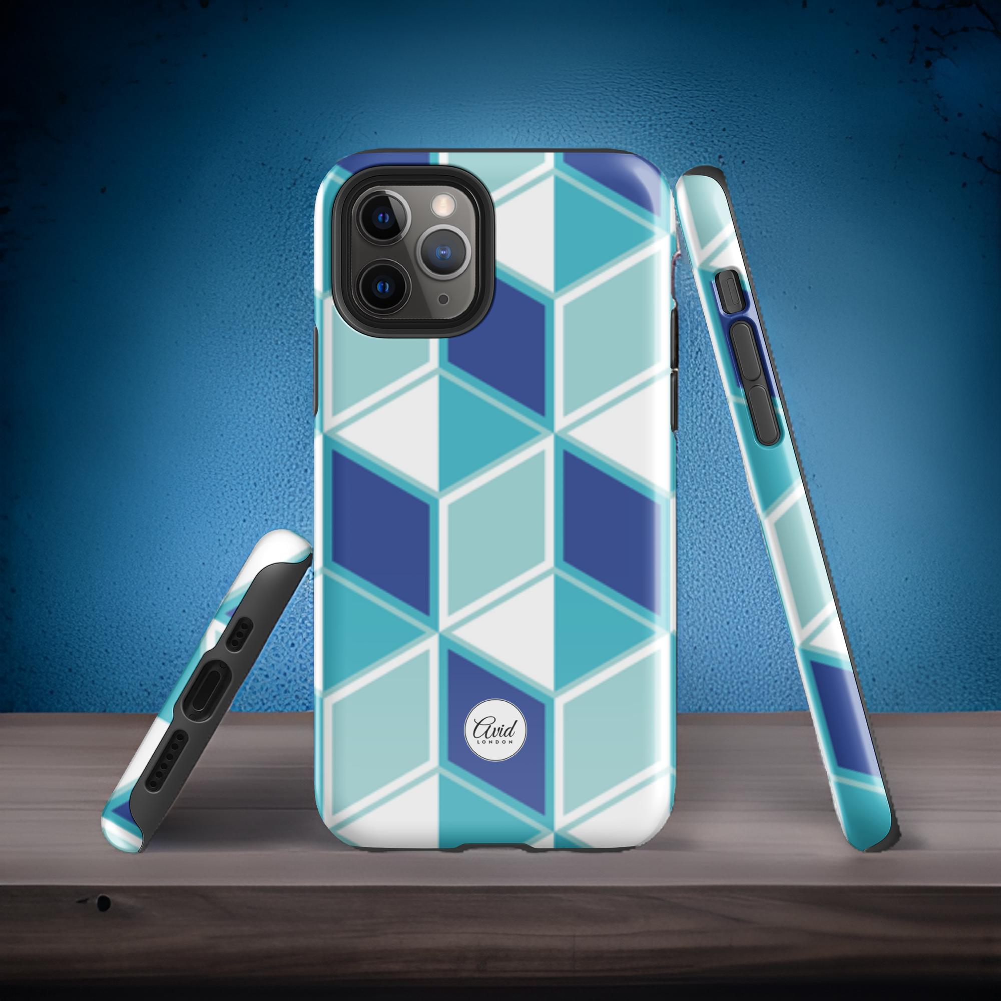 Blue Cube - Tough Case for iPhone®