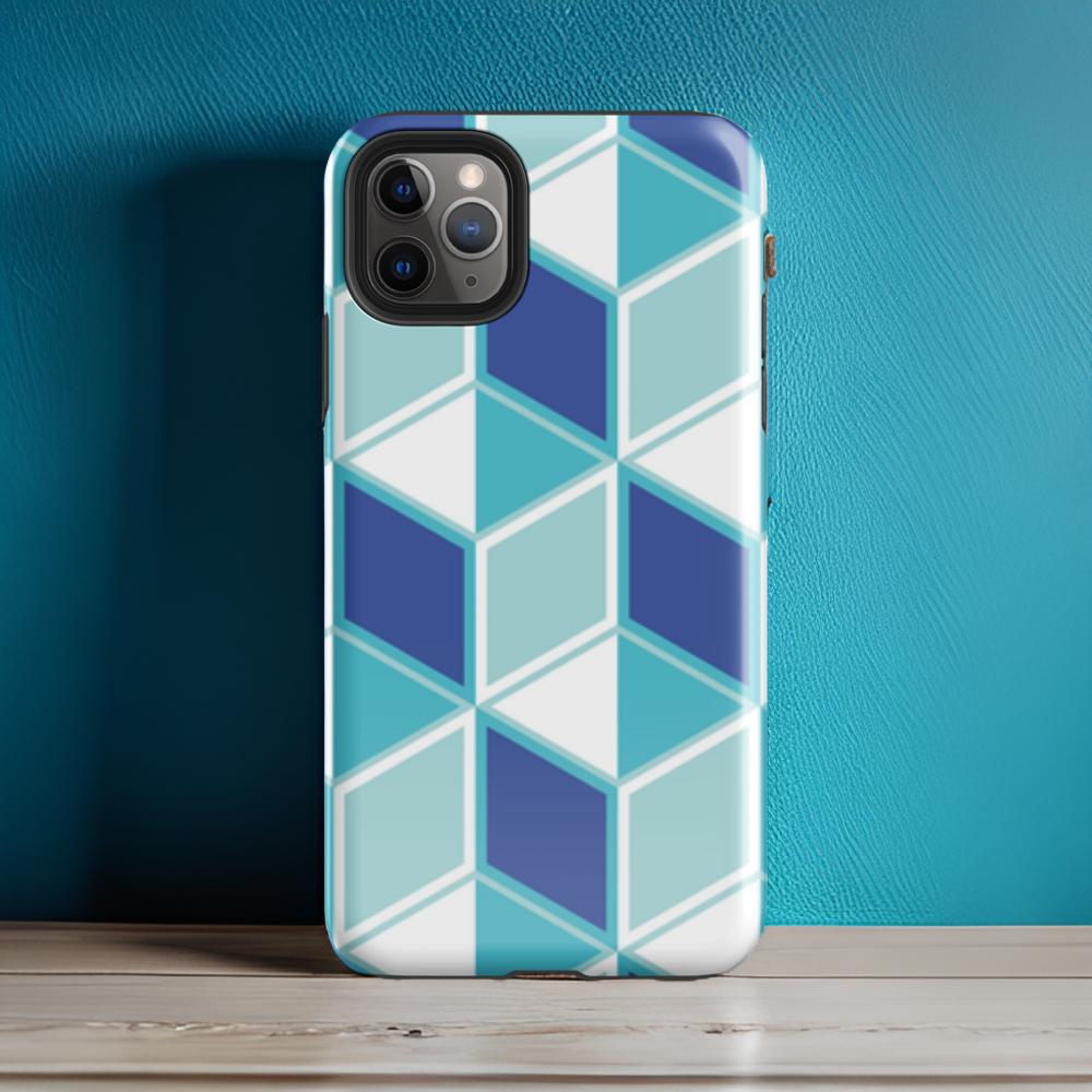 Blue Cube - Tough Case for iPhone®