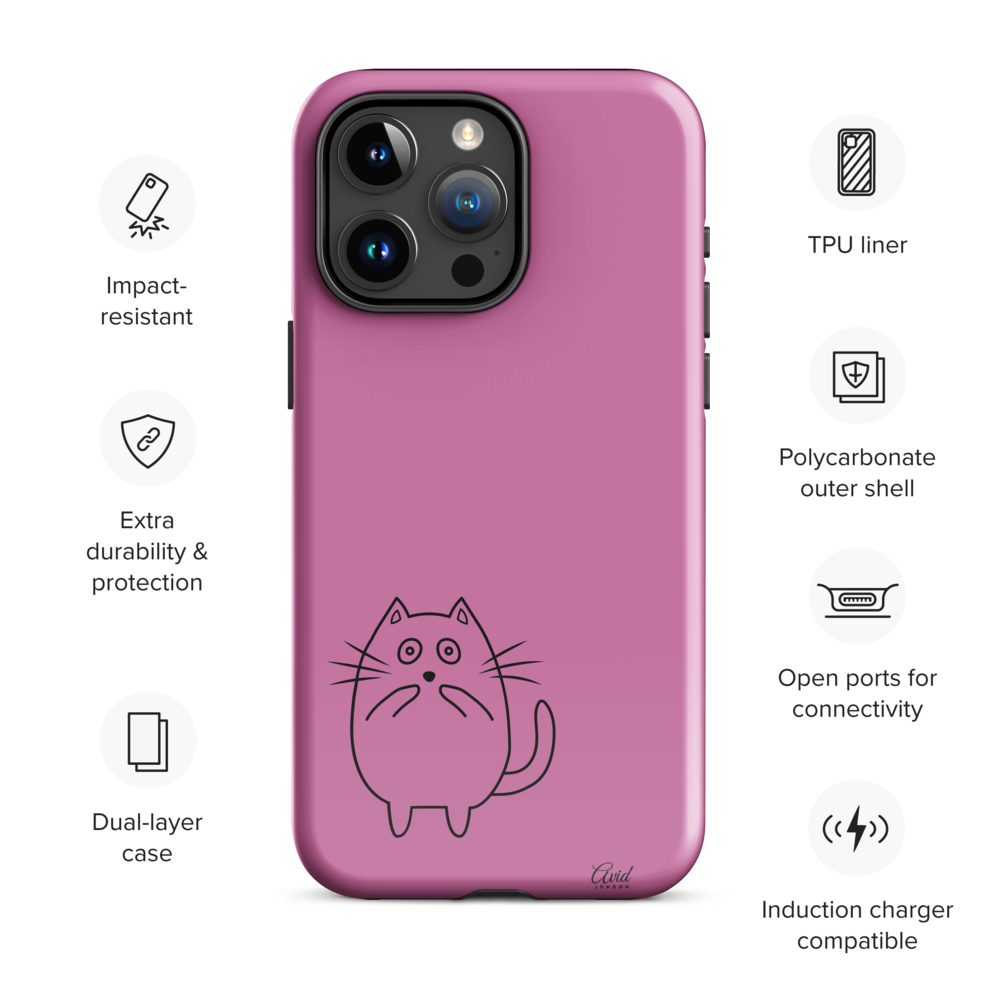 Sorry Cat Pink - Tough Case for iPhone®