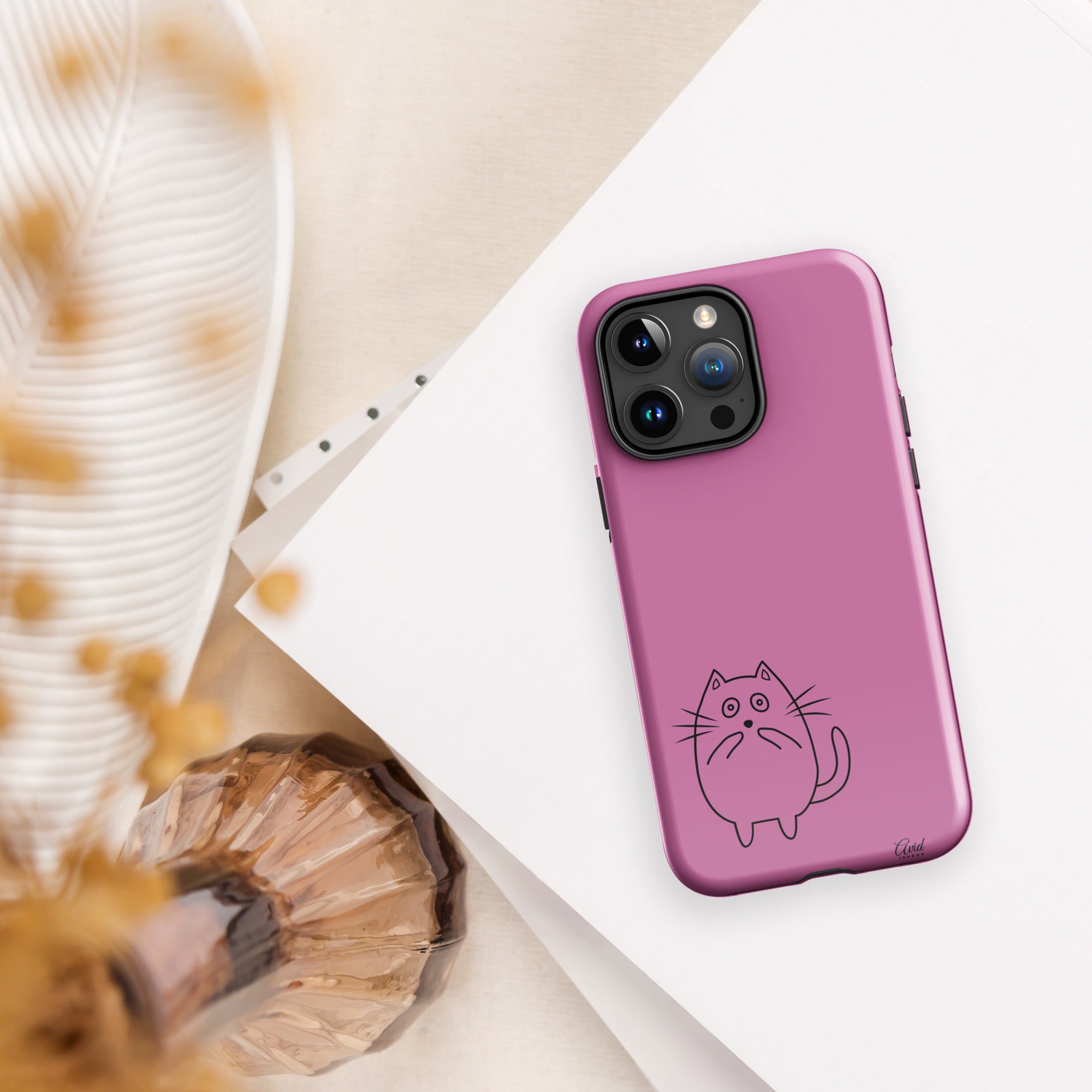 Sorry Cat Pink - Tough Case for iPhone®