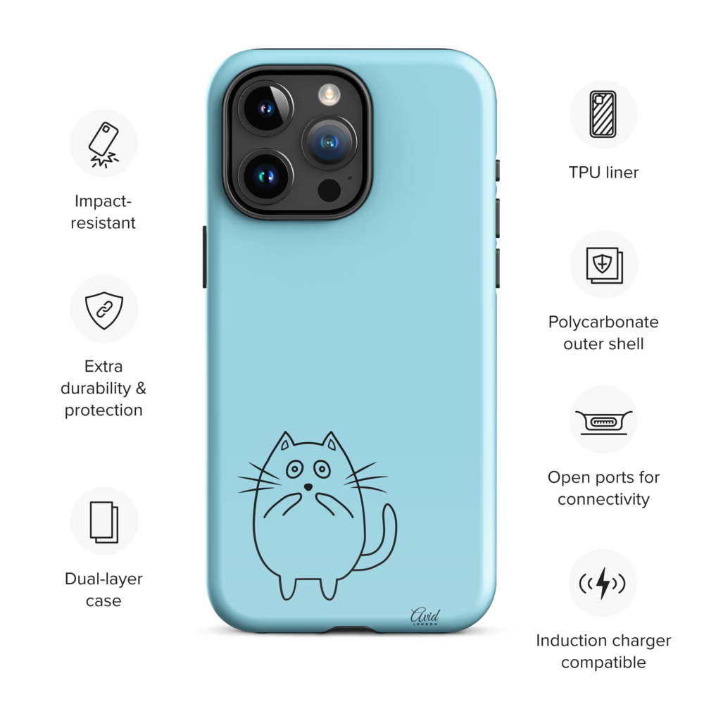 Sorry Cat Blue - Tough Case for iPhone®