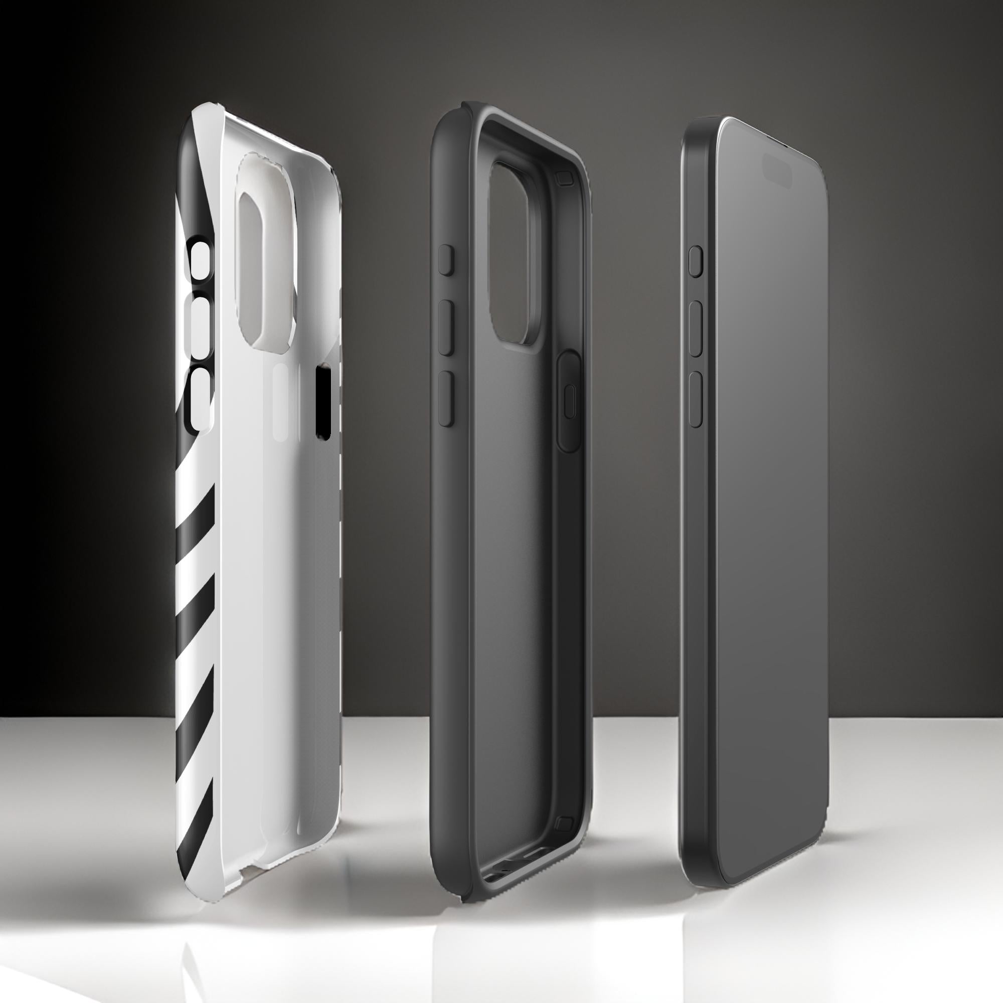 Black & White Wave - Tough Case for iPhone®