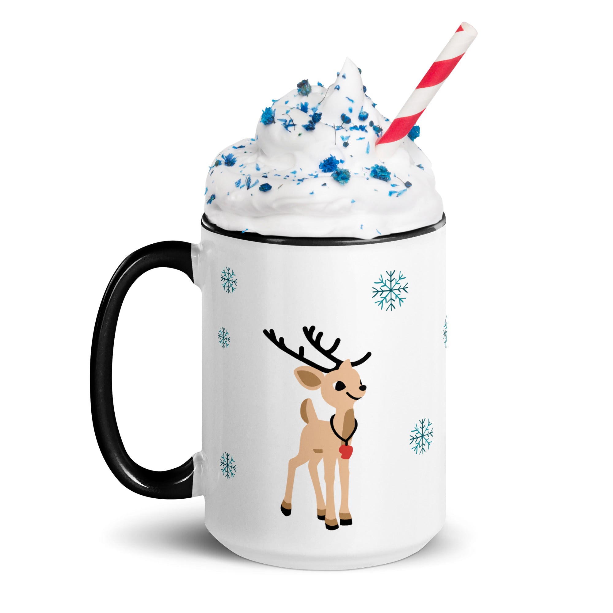 Reindeer - Mug with Colour Inside